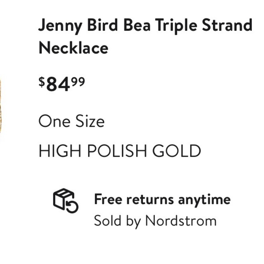 Jenny Bird Bea Triple Strand Necklacd - Picture 5 of 5